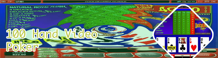 100 play video poker strategy