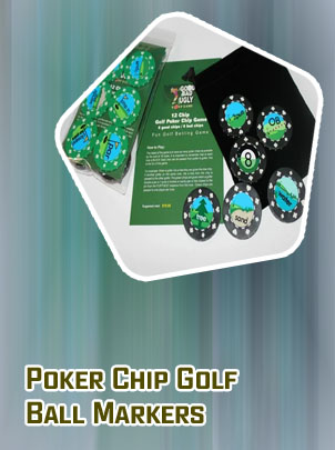 Golf course poker chips